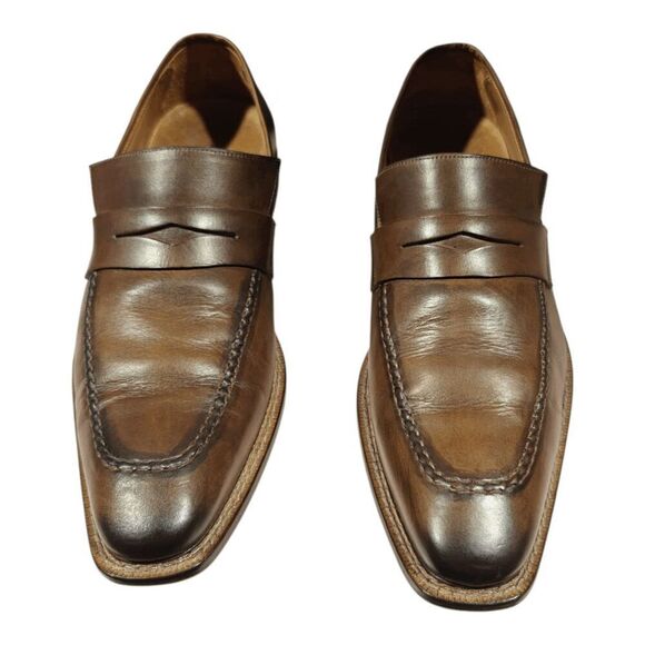 MEZLAN Toulon Brown Leather Loafer Size 11M main image 8